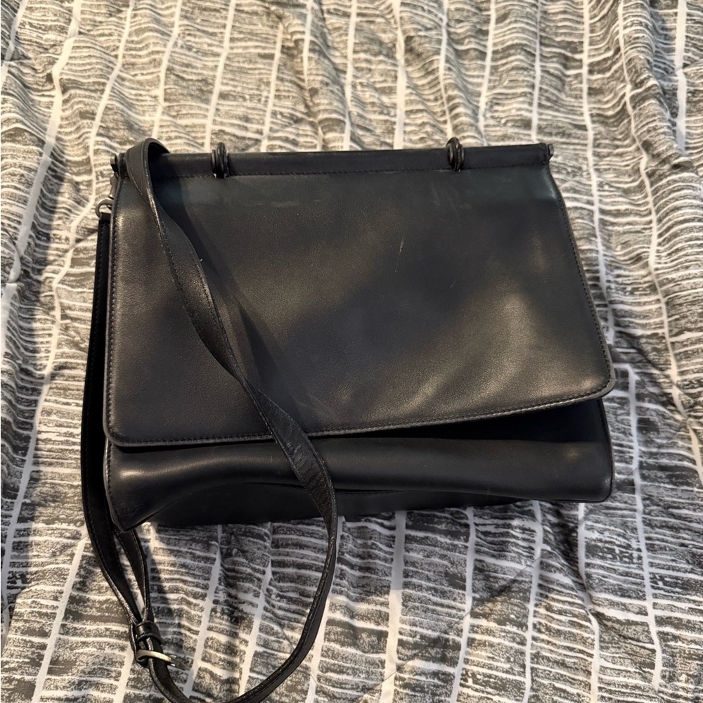 Black Leather Coach Bag